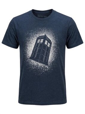 Officially Licensed BBC Doctor Who TARDIS Tee by Titan Merchandise - RARE Starry